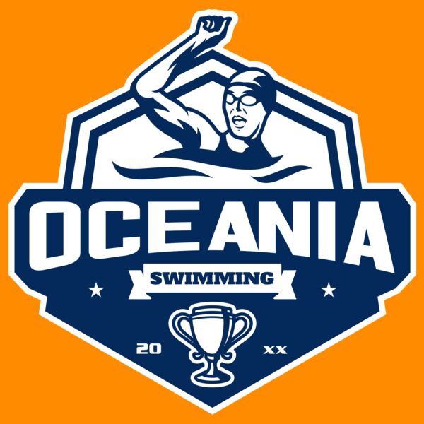 Oceania Swimming logo template Thumbnail